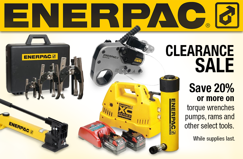 Enerpac Clearance sale on now